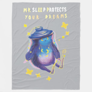 night magic hero fleece blanket