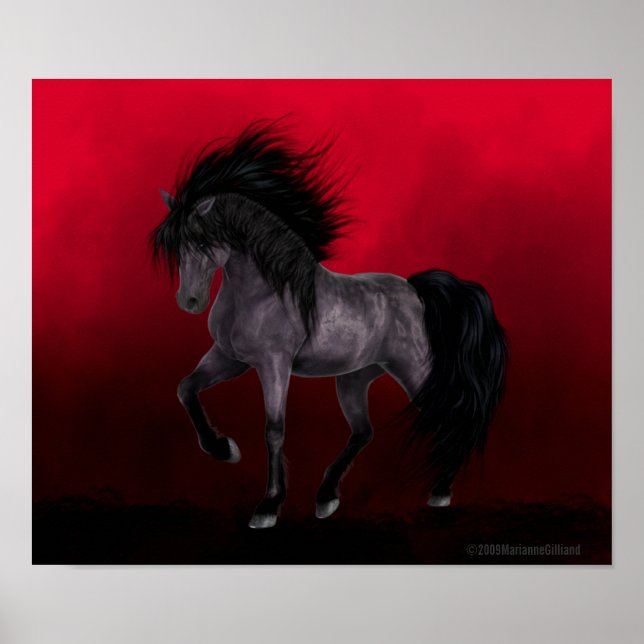 Night Mare Is Waiting Gothic Art Poster (Front)
