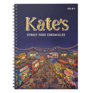 Night Market Food Truck Street Food Chronicles Notebook