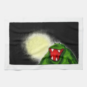 Night Monster Tea Towel