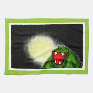Night Monster Tea Towel