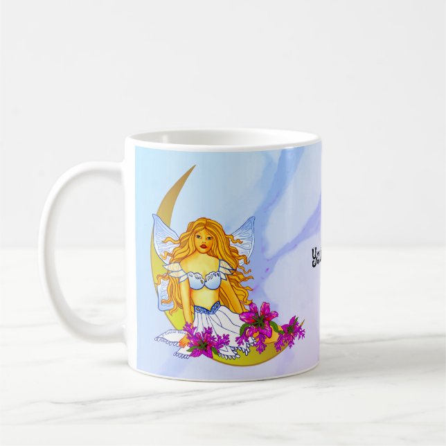 Night moon dream fairy coffee mug (Left)