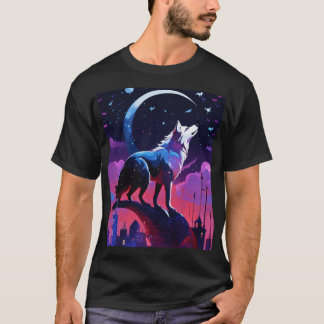 Night Moon & Star Fox T-Shirt – Mystical Forest De