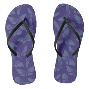 night moth butterflies background flip flops