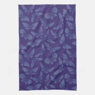 night moth butterflies background tea towel