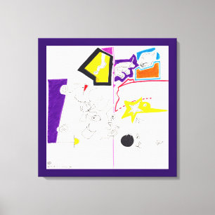 Night & Nap Drawings 02 Canvas print