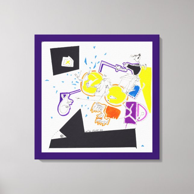 Night & Nap Drawings 09 Canvas print (Front)