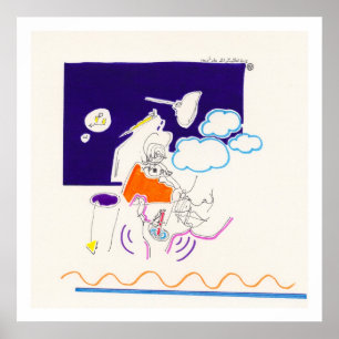 Night & Nap Drawings 11 by PBaud Archival Poster