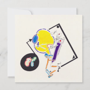 Night & Nap Drawings 15 Strange Square Invitation