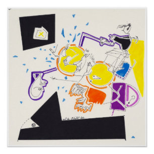 Night & Nap Drawings 9  by Pascale Baud P Poster