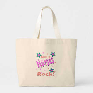 Night Nurses Rock Large Tote Bag