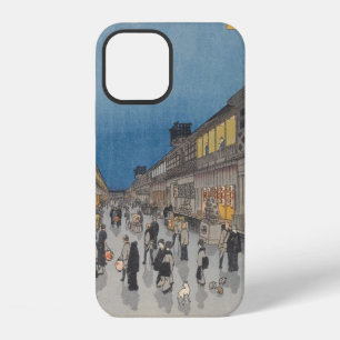 Night of Saruwaka-machi Vintage Ukiyo-e Japanese iPhone 12 Case