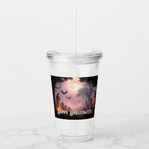 Night of Shadows – A Halloween Spell Awakens Acrylic Tumbler