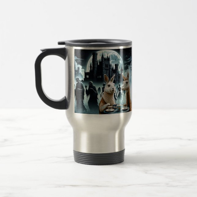 Night of the Dead Tea Party Travel Mug (Left)