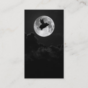 night of the flying pig business card