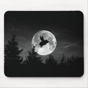 night of the flying pig mousepad