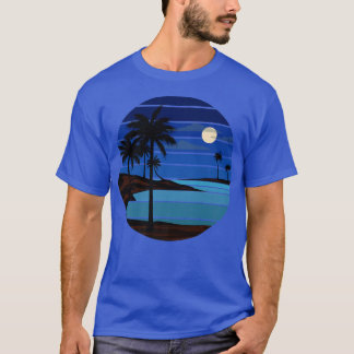 night on the beach retro vintage265 T-Shirt