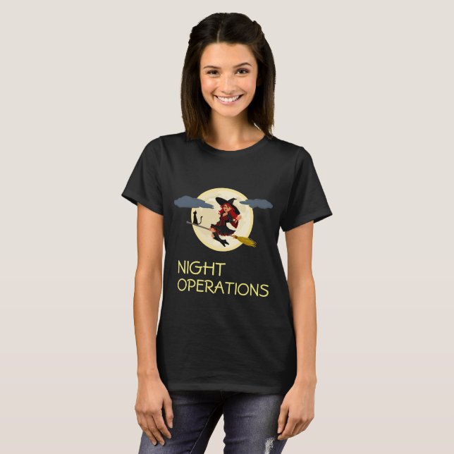 Night Operations funny customisable T-Shirt (Front Full)