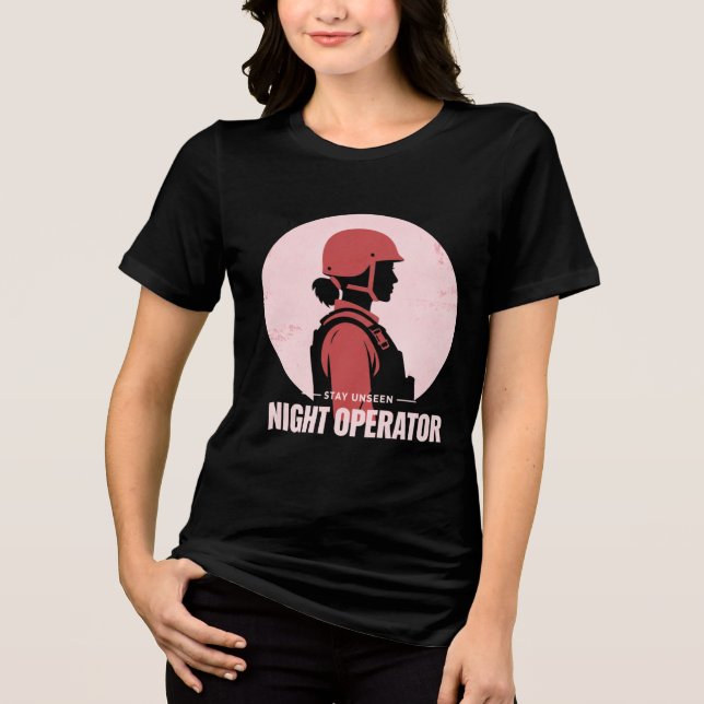 Night Operator Vintage Women’s Tactical Tee (Front)