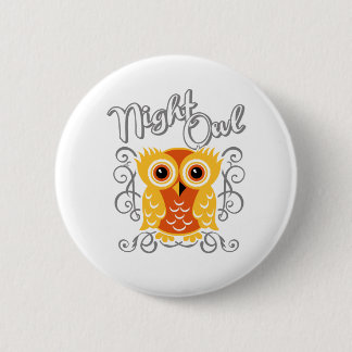 Night Owl 6 Cm Round Badge