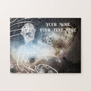 Night Owl and Lady Jigsaw Puzzle