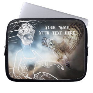 Night Owl and Lady Laptop Sleeve
