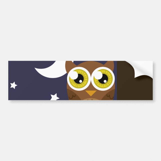 "Night Owl" Bumper Sticker (Front)