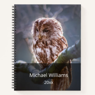 Night Owl Business Photo Add Name And Year Planner Notebook