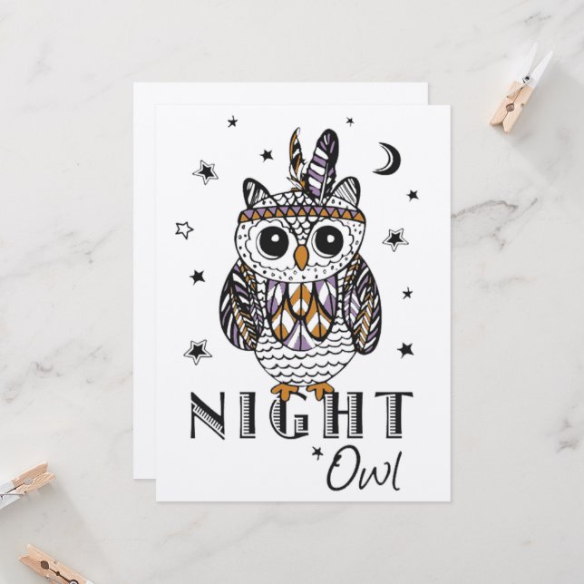 Night Owl Card (Front/Back In Situ)