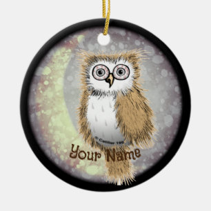 Night Owl Ceramic Tree Decoration