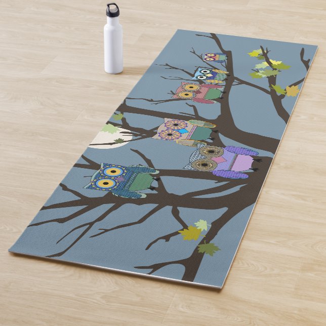 Night Owl Family Tree Yoga Mat (In Situ)