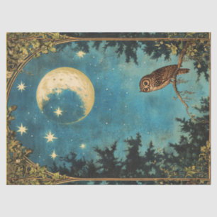 NIGHT OWL FULL MOON AND STARRY NIGHT TISSUE PAPER