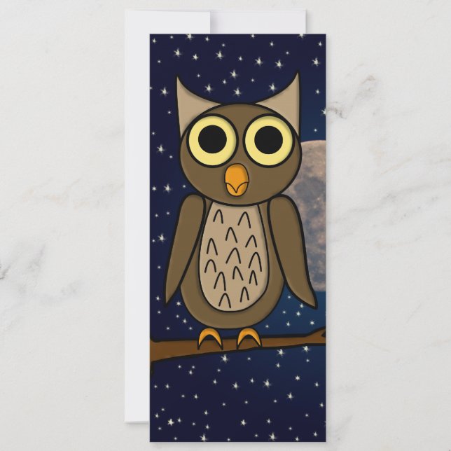 Night owl invitation (Front)