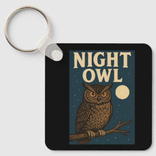 Night Owl Key Ring