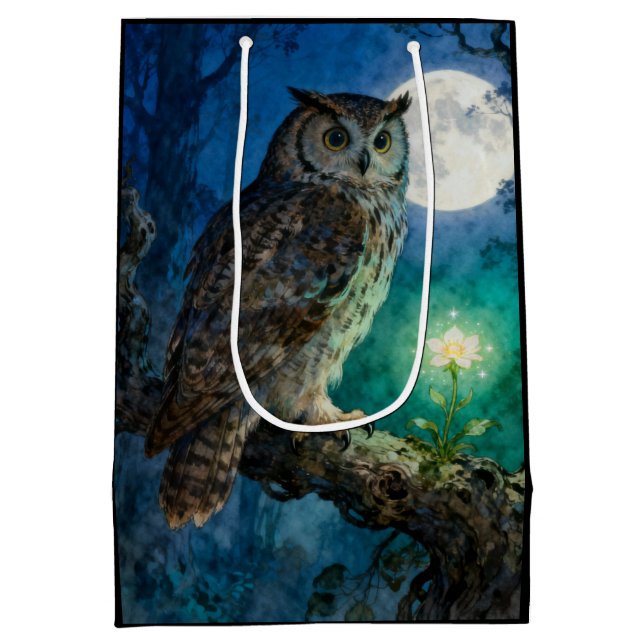 Night Owl Medium Gift Bag (Back)