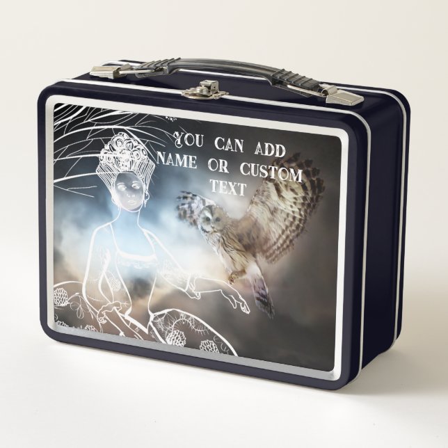 Night Owl Metal Lunch Box (Front)