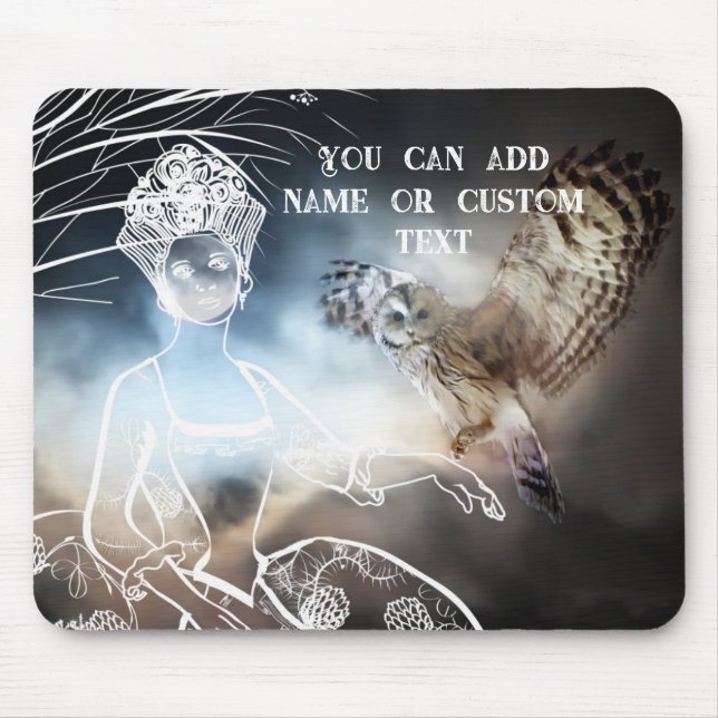 Night Owl Mouse Mat (Front)