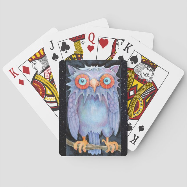 Night Owl Playing Cards (Back)