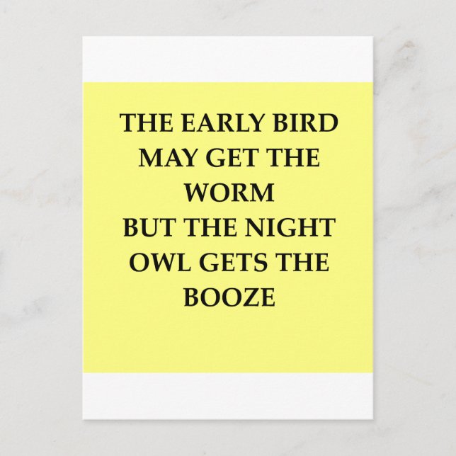 night owl postcard (Front)