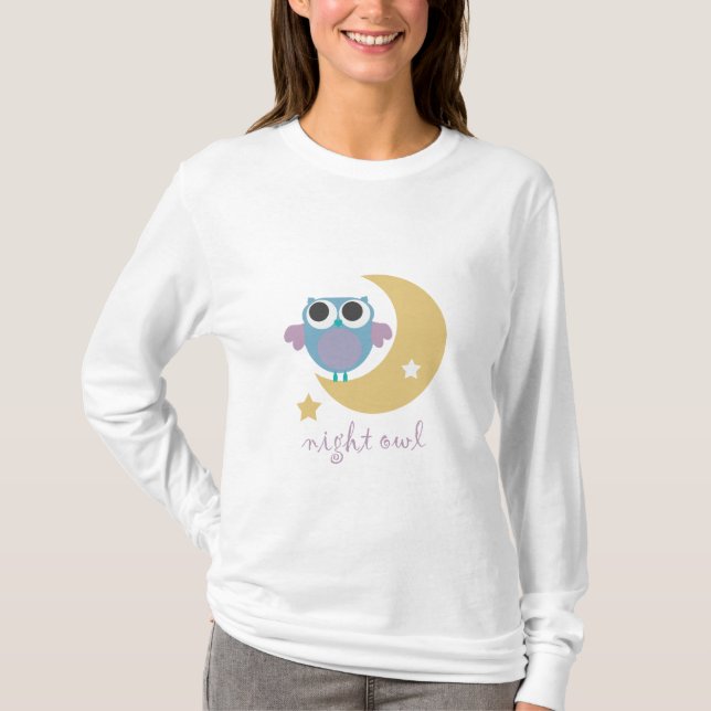 night owl pyjama design T-Shirt (Front)
