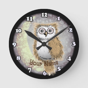 Night Owl  Round Clock