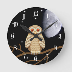 Night owl round clock