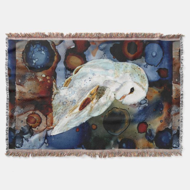 Night Owl Throw Blanket (Front)