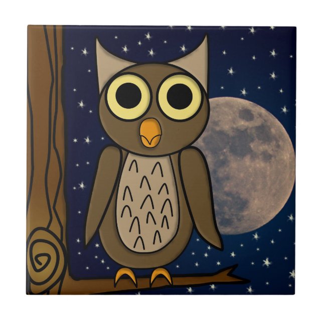 Night owl tile (Front)