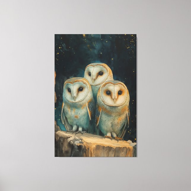 Night Owls Canvas Print (Front)