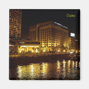 Night panorama of Cairo Magnet