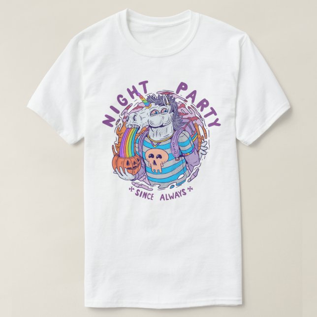 NIGHT PARTY- Unicorn  T-Shirt (Design Front)