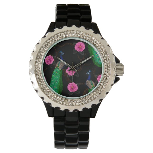 Night peacock garden watch (Front)