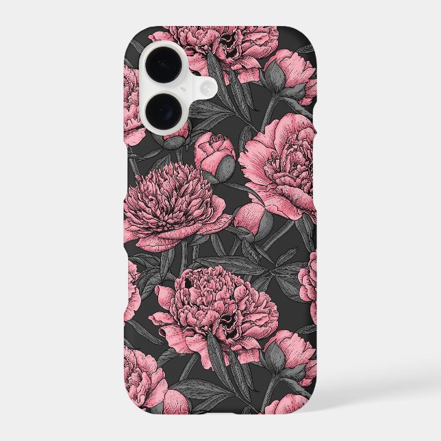 Night peony garden in pink and grey (Back)