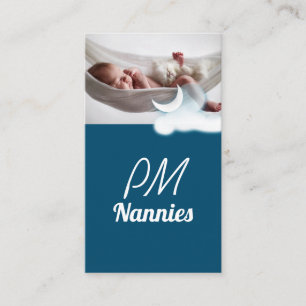 Night PM Nanny Child Day Care Babysitter Business Card